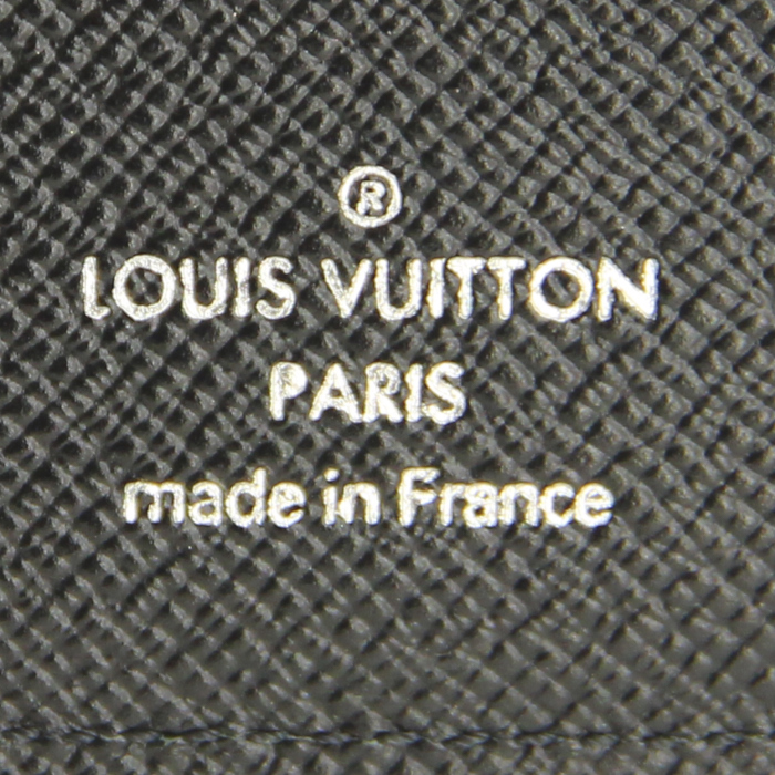 Billetera Louis Vuitton en cuero Epi negro - Detail D4