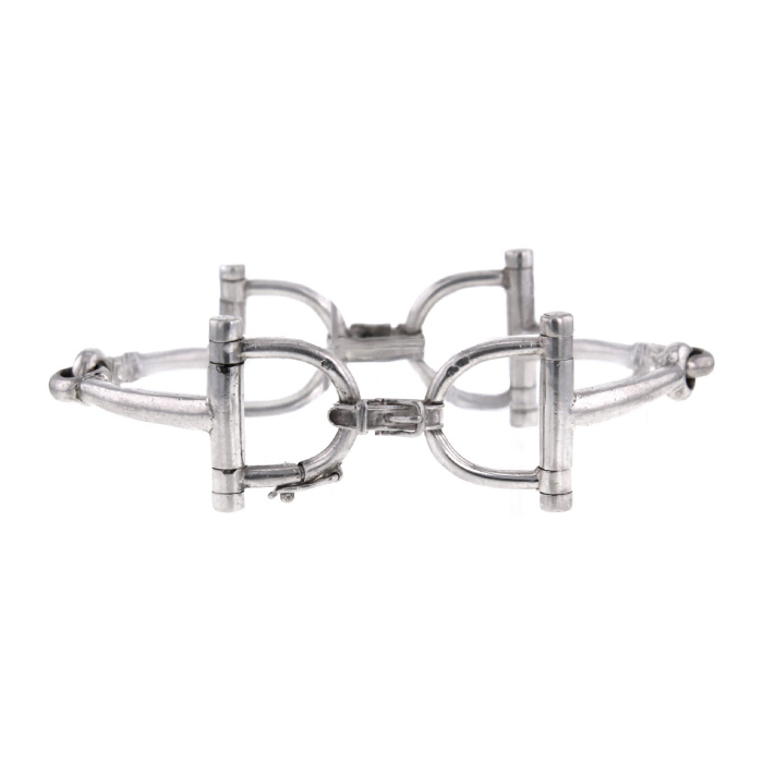 Brazalete articulado Hermes Mors en plata - 00pp