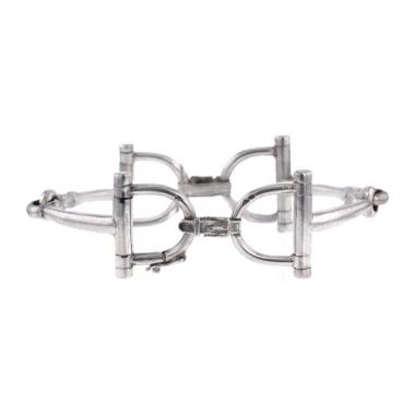 Brazalete articulado Hermes Mors en plata