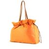 Prada handbag in orange canvas and natural leather - 00pp thumbnail