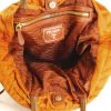 Sac à main Prada en toile orange et cuir naturel - Detail D2 thumbnail