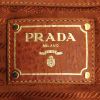 Prada handbag in orange canvas and natural leather - Detail D3 thumbnail