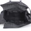 Bolsa de viaje Burberry en lona negra y cuero negro - Detail D2 thumbnail