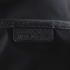 Bolsa de viaje Burberry en lona negra y cuero negro - Detail D4 thumbnail