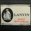 Lanvin handbag in golden brown and black canvas - Detail D3 thumbnail