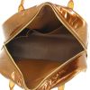 Louis Vuitton handbag in brown monogram patent leather and natural leather - Detail D2 thumbnail