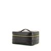 Chanel vanity case in black grained leather - 00pp thumbnail