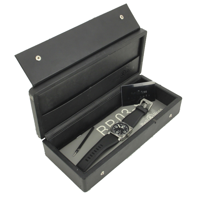 Bell
Ross BR03 watch in stainless steel Circa 2010 - Detail D2