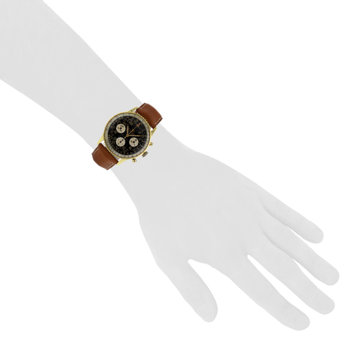 Breitling Navitimer Cosmonaute watch in gold plated Ref:  809 Circa  1960 - Detail D1