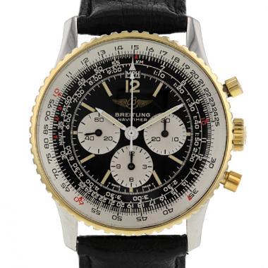 Orologio Breitling Navitimer in oro placcato e acciaio Circa  1990