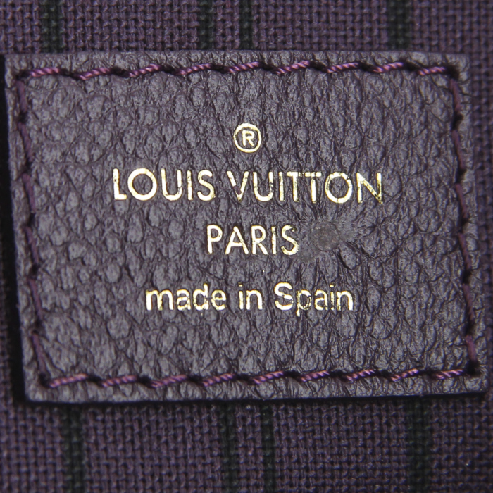 Louis Vuitton Citadines large model handbag in purple monogram leather - Detail D3