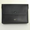 Borsa Tie Bag modello grande in pelle nera e vimini intrecciato giallo - Detail D3 thumbnail