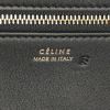 Sac à main Celine Tie Bag grand modèle en cuir noir et osier tressé jaune - Detail D4 thumbnail