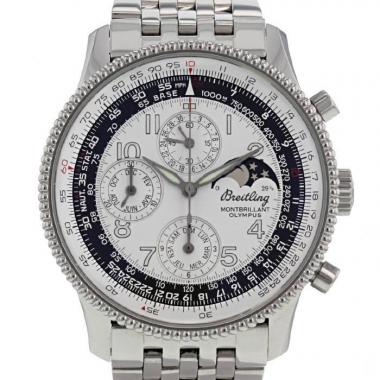 Orologio Breitling Montbrillant Olympus in acciaio Ref :  A19350 Circa  2000