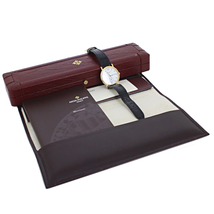 Patek Philippe Calatrava Officier watch in pink gold Ref:  5022 Circa  1999