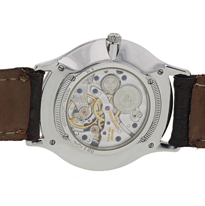 Jaeger Lecoultre Master Ultra Thin watch in stainless steel Ref: 145679S Circa 2000 - Detail D2