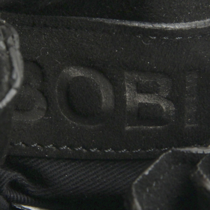 Bolso bandolera en cuero negro - Detail D4