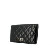 Portefeuille Chanel Chanel 2.55 - Wallet en cuir matelassé noir - 00pp thumbnail