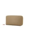 Hermes wallet in etoupe grained leather - 00pp thumbnail