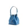 Bolso de mano Louis Vuitton petit Noé modelo pequeño en cuero Epi azul - 00pp thumbnail