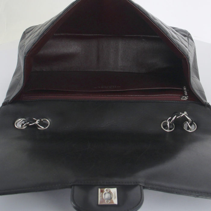 Borsa Timeless jumbo in pelle trapuntata nera - Detail D2