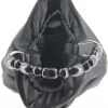 Handbag in black satin - Detail D2 thumbnail