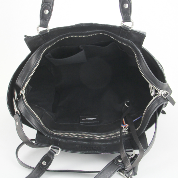 Borsa in pelle nera - Detail D3
