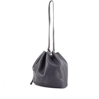 Borsa Matelot in pelle blu marino