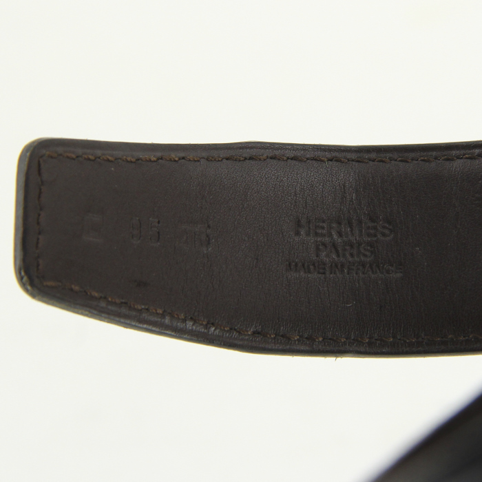 Cintura in pelle box nera - Detail D1