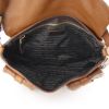 Bolso de mano Prada en cuero color caramelo - Detail D2 thumbnail