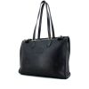 Hermes shopping bag in black grained leather - 00pp thumbnail