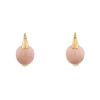 Paire de boucles d'oreilles Pomellato Luna en or rose et quartz rose - 00pp thumbnail