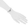 Dinh Van Maillons large model cuff bracelet in silver - Detail D1 thumbnail