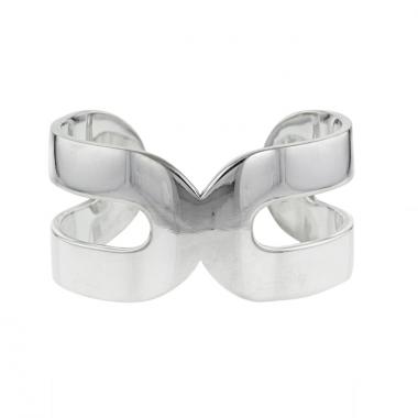 Dinh Van Maillons large model cuff bracelet in silver Dinh Van Maillons large model cuff bracelet in silver