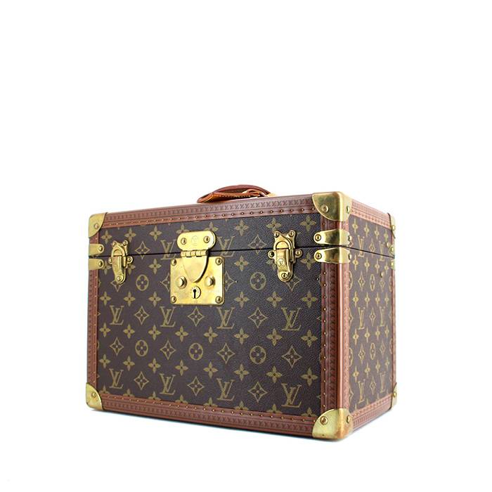 Amazing and Rare Louis Vuitton Box in Brown canvas and natural