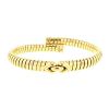 Bulgari Tubogas articulated bracelet in yellow gold and stainless steel - 00pp thumbnail