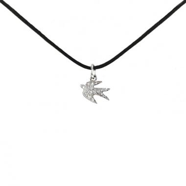 Colgante Pomellato Dodo en oro blanco y diamantes