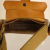 Dior Street Chic handbag in gold leather and beige logo canvas - Detail D2 thumbnail