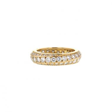 Mauboussin Serpentine ring in yellow gold and in diamonds