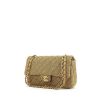 Chanel Timeless handbag in gold jersey canvas - 00pp thumbnail