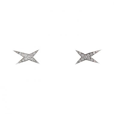 Pendientes en oro blanco y diamantes