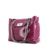 Chanel Grand Shopping handbag in purple patent leather - 00pp thumbnail