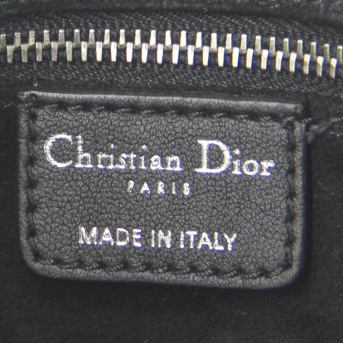 Bolso de mano Dior en cuero negro - Detail D3