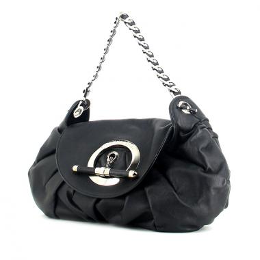 Sac à main Dior en cuir noir