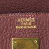 Hermes Birkin 40 cm handbag in burgundy togo leather - Detail D3 thumbnail