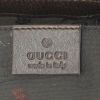Gucci handbag in brown and beige monogram canvas and brown leather - Detail D3 thumbnail