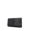 Bolsito de mano Yves Saint Laurent Chyc en cuero granulado negro - 00pp thumbnail