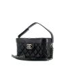 Chanel vanity case in black quilted leather - 00pp thumbnail