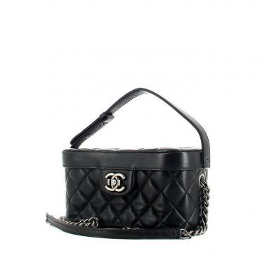 Beauty Chanel in pelle trapuntata nera