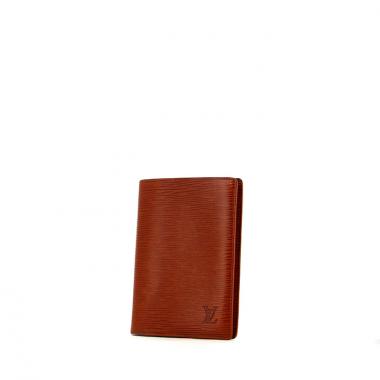 Billetera Louis Vuitton en cuero Epi marrón